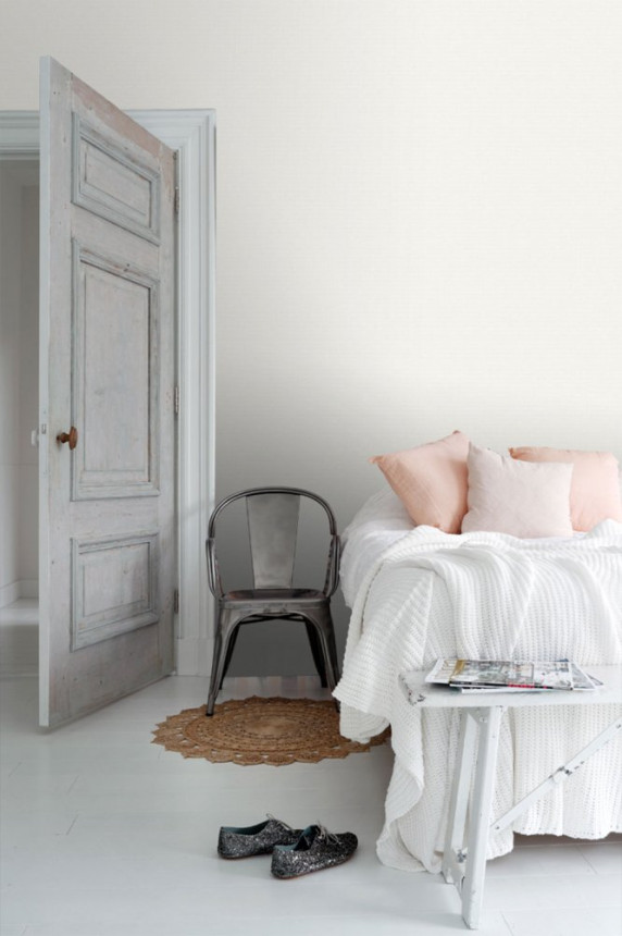Vlies tapéta, természetes szövet utánzat  148738, Blush, Esta Home