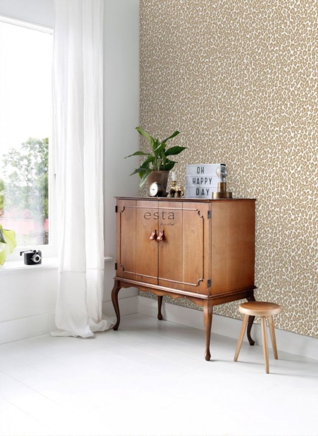 Vlies rózsaszín tapéta - leopárd bőr utánzata 139150, Paradise, Esta Home