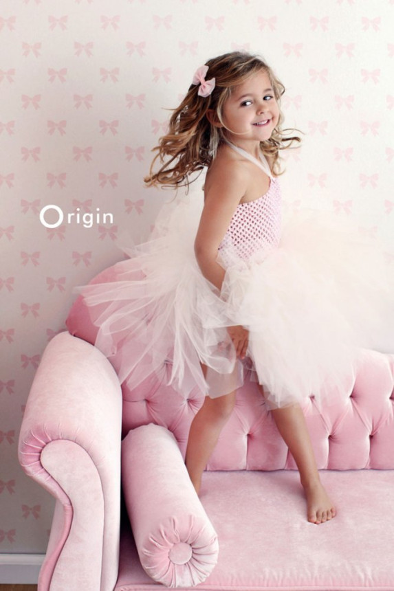 Fémes vlies tapéta lányoknak - masni 346846, Precious, Origin