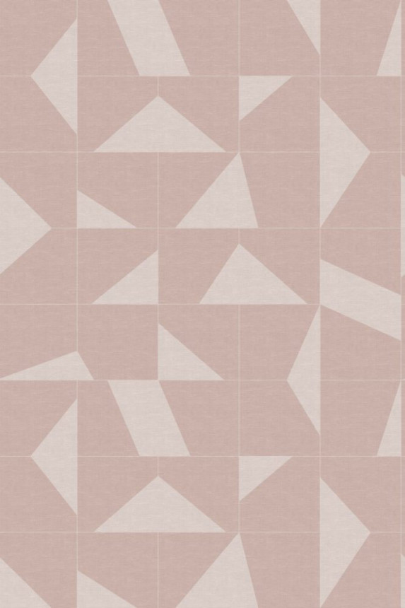 Vlies rózsaszín geometrikus poszter tapeta 357231, 200 x 300 cm, Natural Fabrics, Origin