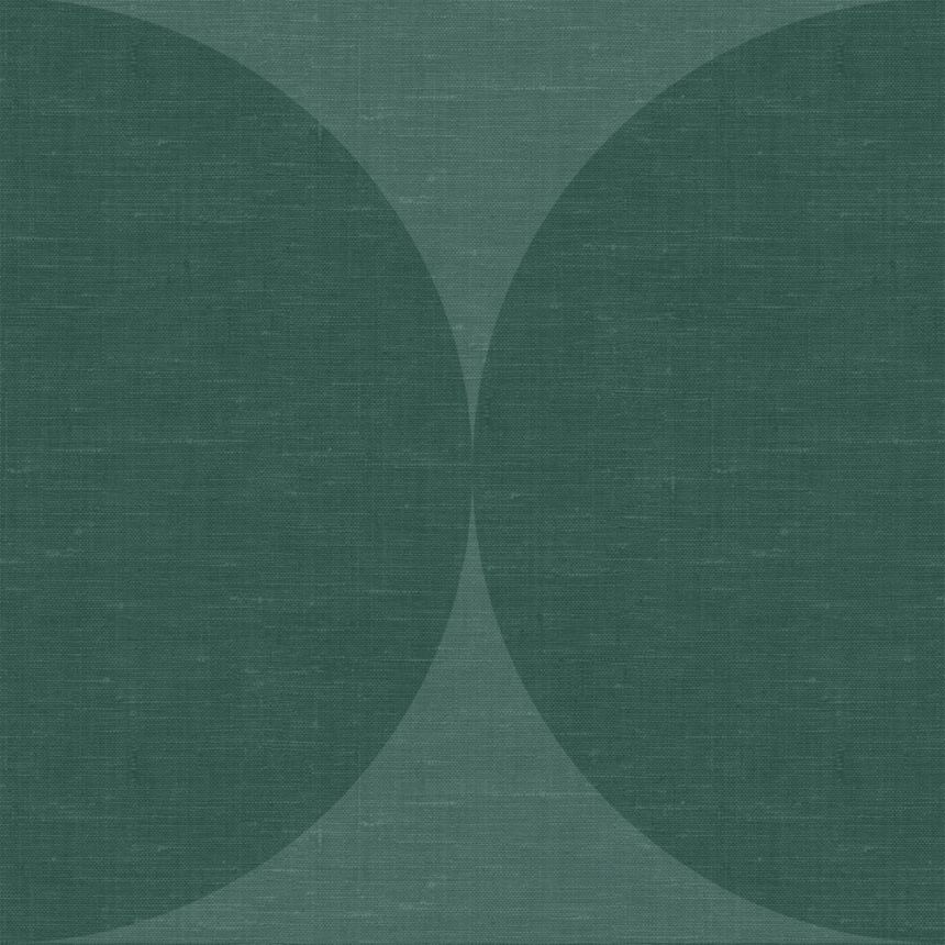 Vlies zöld geometrikus tapéta - félgömbök 357225, Natural Fabrics, Origin