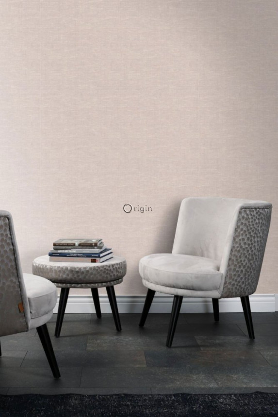 Vlies tapéta, szövet utánzat rózsaszín melange 347637, Natural Fabrics, Origin