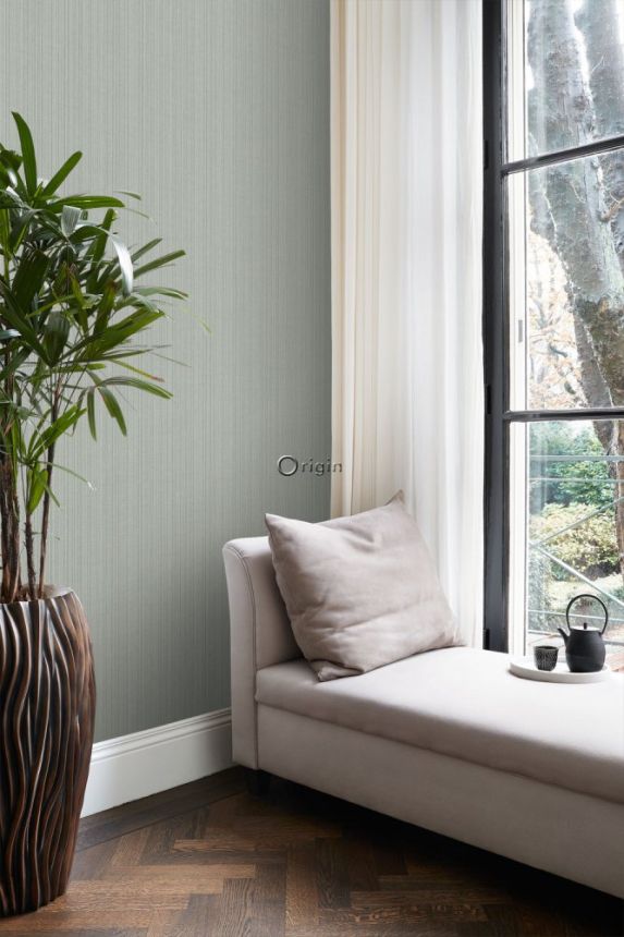 Vlies tapéta, szürke szövött szövet utánzat 347629, Natural Fabrics, Origin