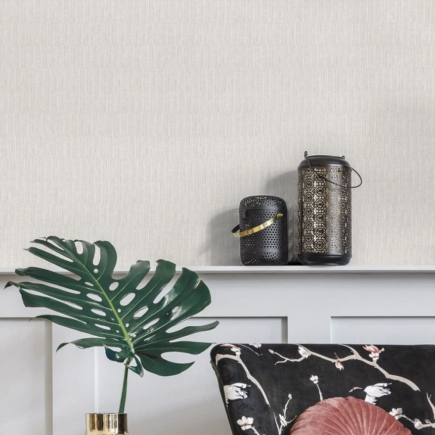 Krémes vlies tapéta - bambusz utánzat 6509-2, Batabasta, ICH Wallcoverings