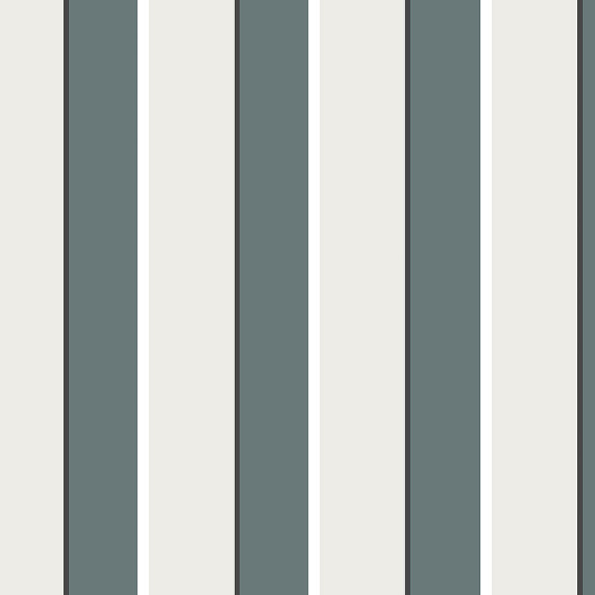 Sötét türkiz vlies csíkos tapéta 6508-3, Batabasta, ICH Wallcoverings