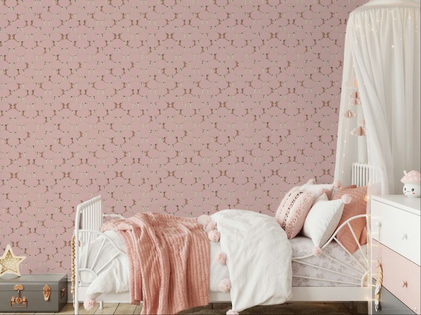 Design, rózsaszín vlies tapéta 6500-4, Batabasta, ICH Wallcoverings