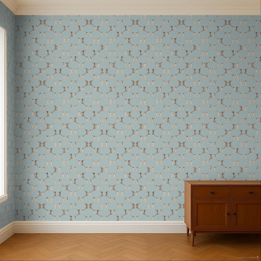 Design, kék vlies tapéta 6500-1, Batabasta, ICH Wallcoverings