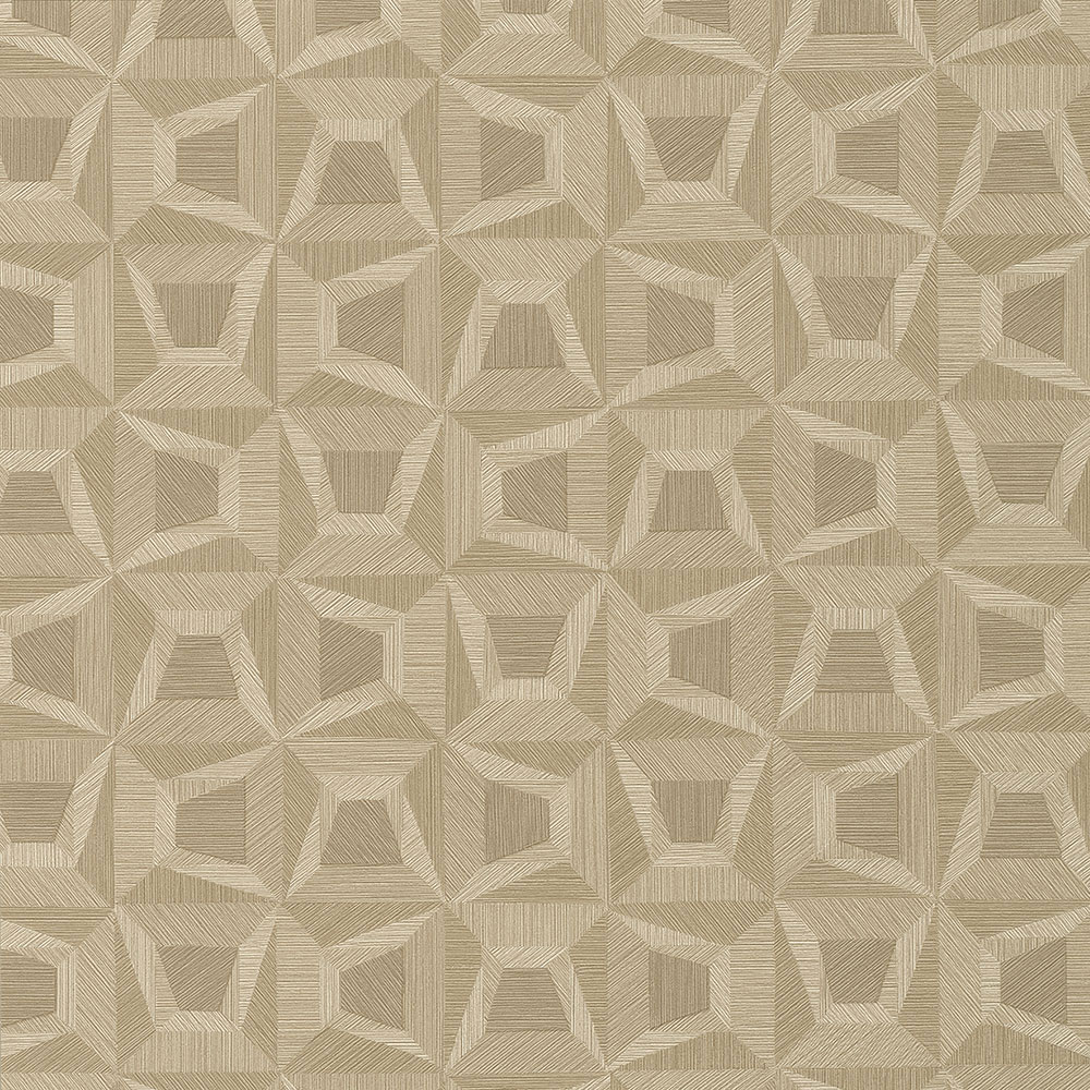 Barna vlies geometrikus tapéta, vinil felső réteg 31906, Textilia, Limonta