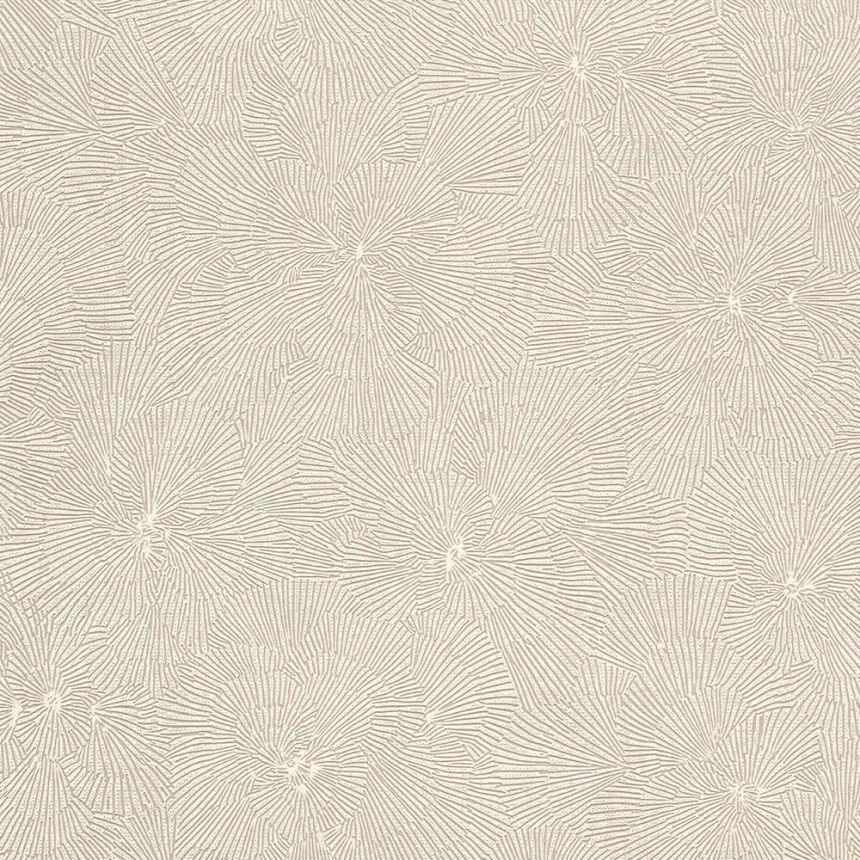 Bézs vlies tapéta virágokkal 32006, Textilia, Limonta