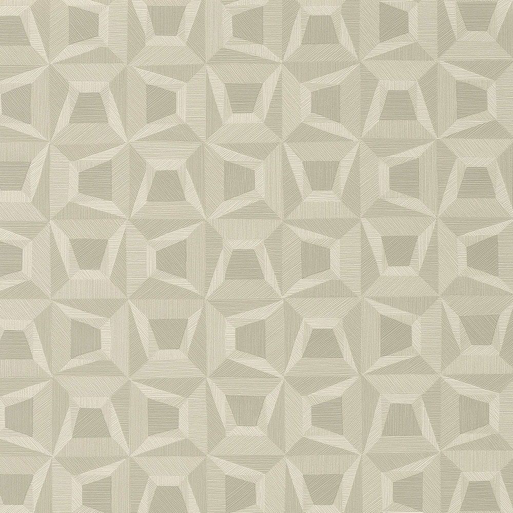 Bézs vlies geometrikus tapéta, vinil felső réteg 31904, Textilia, Limonta