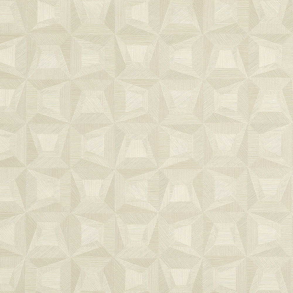 Fehér vlies geometrikus tapéta, vinil felső réteg 31902, Textilia, Limonta