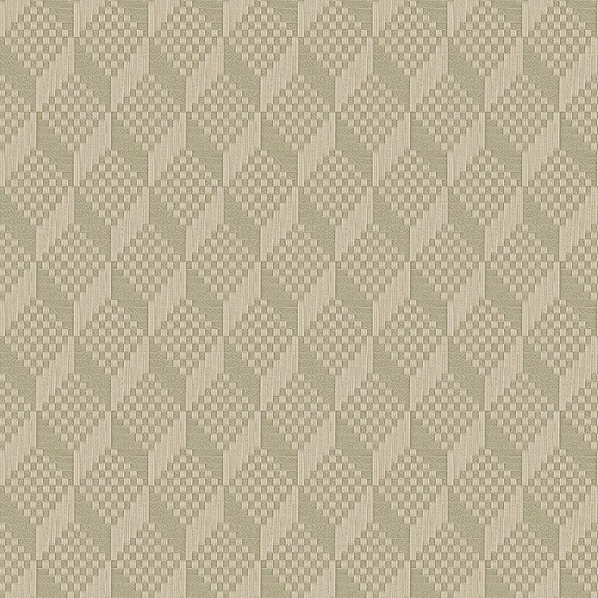 Luxus szürke-zöld vlies 3D tapéta GR322304, Grace, Design ID