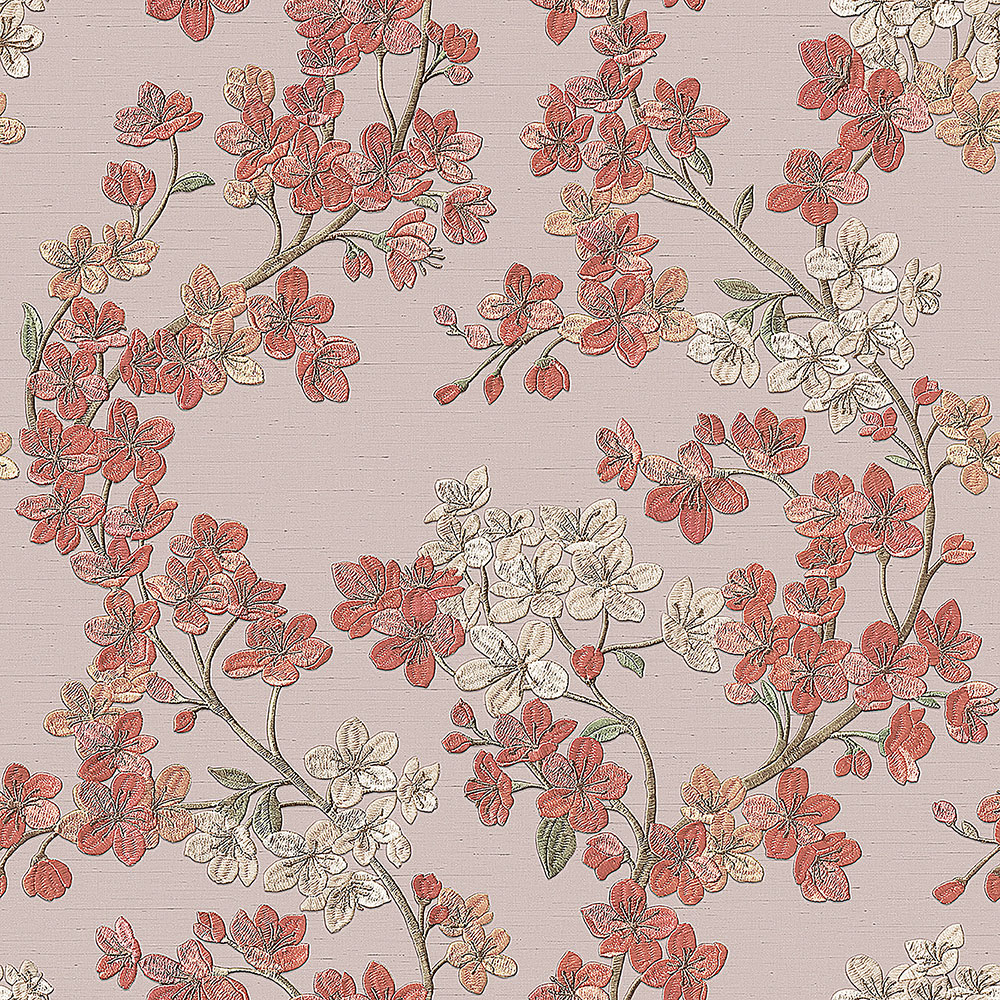 Luxus vlies rózsaszín tapéta virágok GR322204, Grace, Design ID