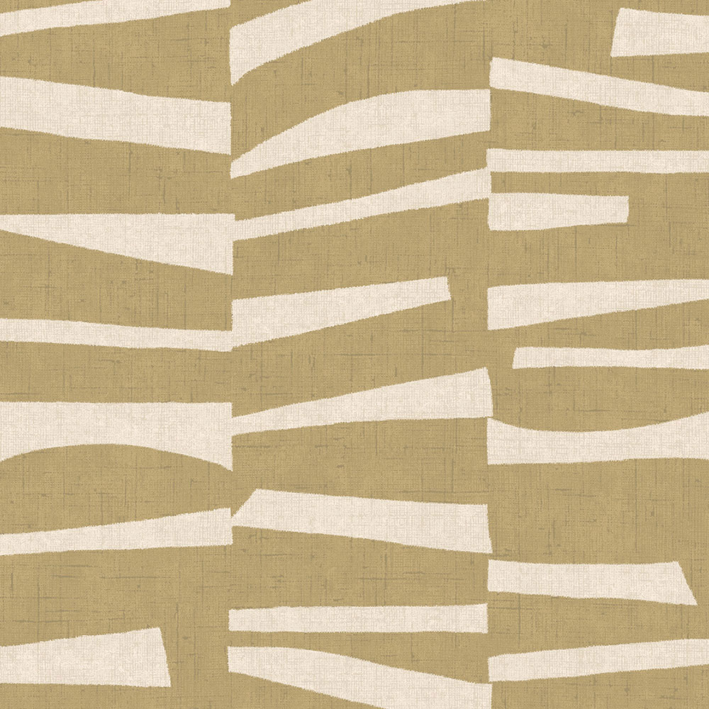 Okker vlies tapéta geometrikus retro mintával 318024, Twist, Eijffinger