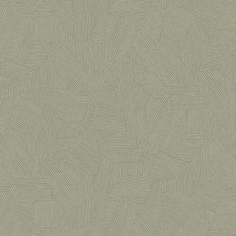 Zöld vlies tapéta grafikus etno mintával 318007, Twist, Eijffinger