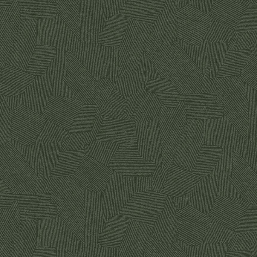 Zöld vlies tapéta grafikus etno mintával 318005, Twist, Eijffinger