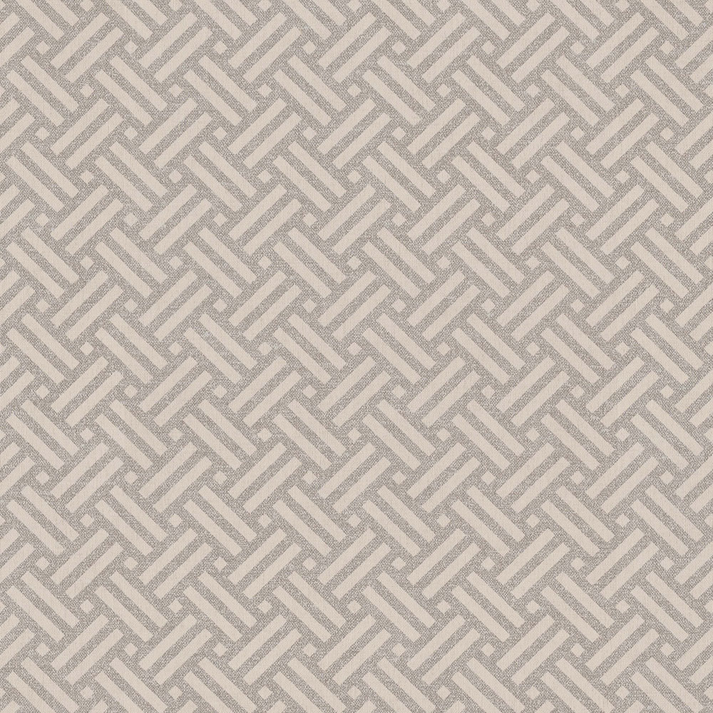 Bézs színű vlies tapéta, összefonódó mintával 221150, Rivi?ra Maison 3, BN Walls