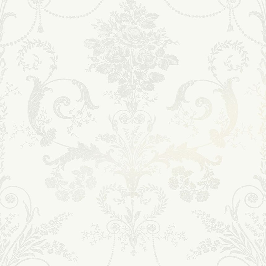 Vlies tapéta világosszürke virágos díszítéssel 113382, Laura Ashley, Graham & Brown