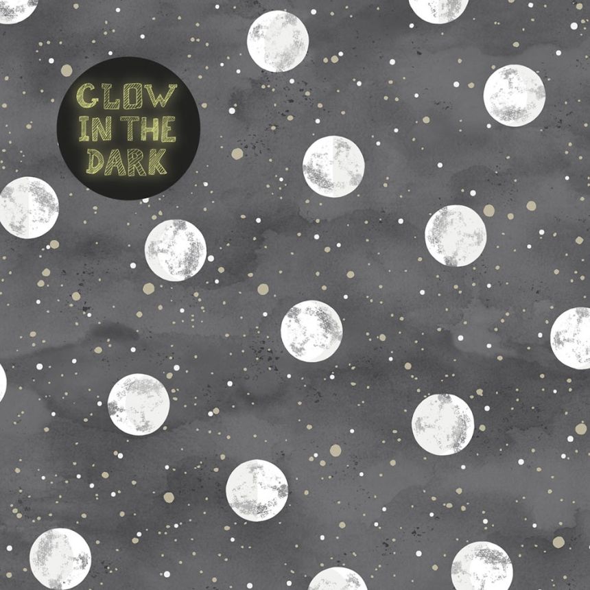 Special "glow in the dark" children's non-woven wallpaper 399033, Mini Me, Eijffinger