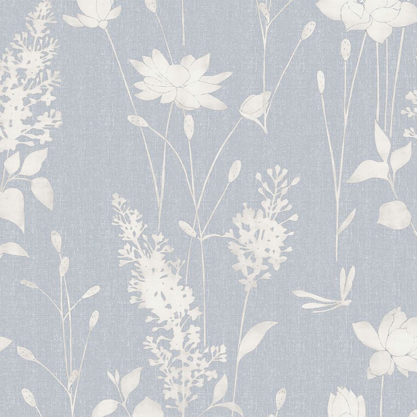 Vlies tapéta fehér virágokkal 113343, Laura Ashley, Graham & Brown