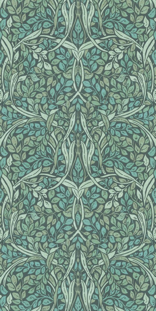 Non-woven mural wallpaper 392572, Swirling Leaves, Spring, 150 x 300 cm, Carmen, Eijffinger