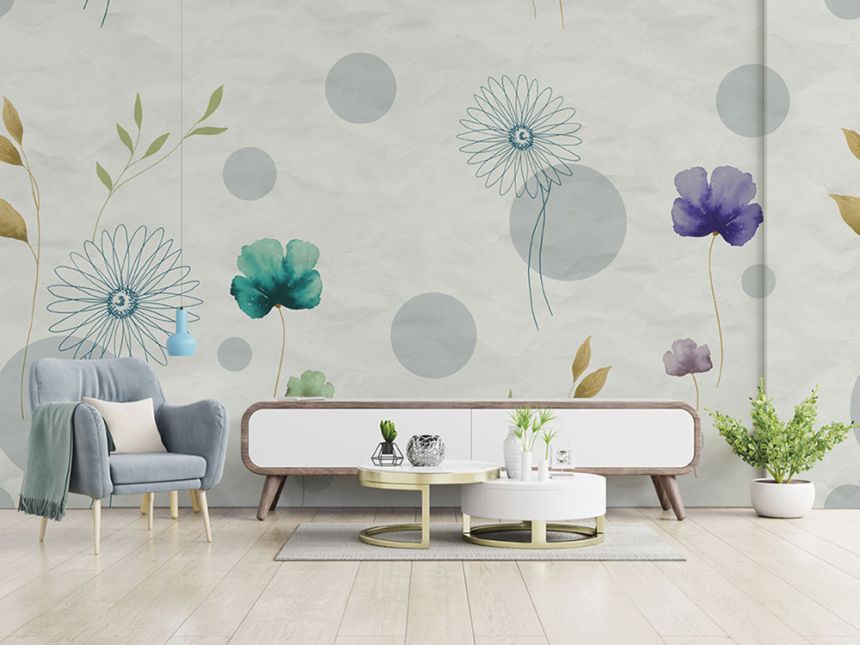 Vlies virágos fotótapéta, Z66886, 5,10 X 3 m, Satin Flowers, Zambaiti Parati