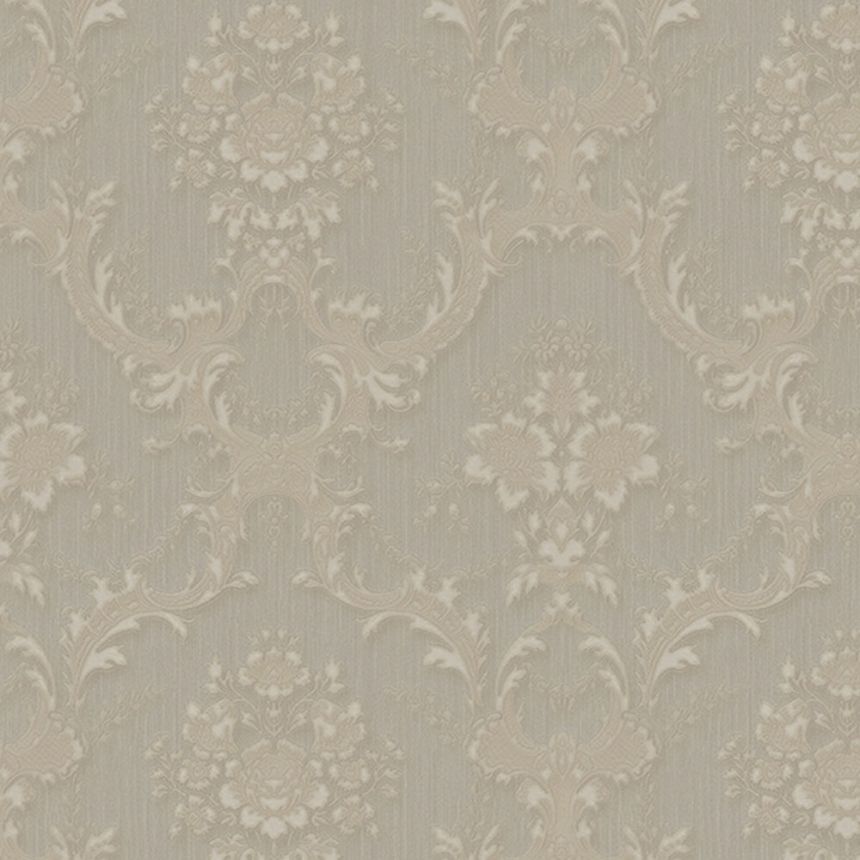Bézs színű vlies barokk tapéta, Z66837, Satin Flowers, Zambaiti Parati