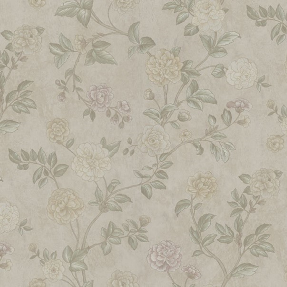 Bézs vlies virágos tapéta, Z66801, Satin Flowers, Zambaiti Parati