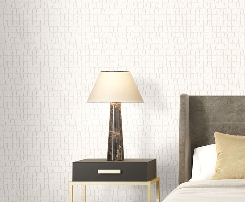 Bézs színű vlies tapéta vinyl felülettel, bőrutánzat Z80031 Philipp Plein, Zambaiti Parati
