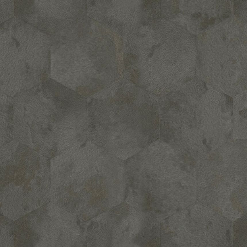 Szürke geometrikus vlies tapéta vinil felülettel Z80004 Philipp Plein, Zambaiti Parati