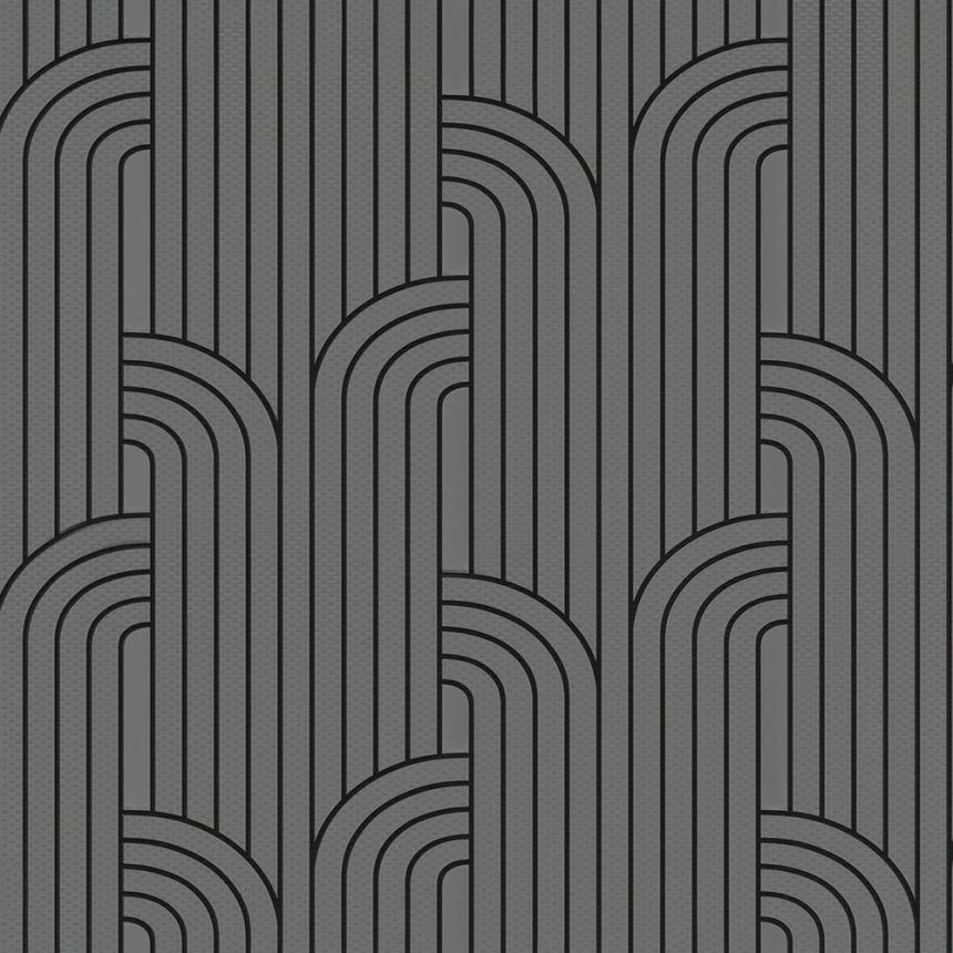 Luxus szürke geometrikus vlies tapéta Z76005, Vision, Zambaiti Parati