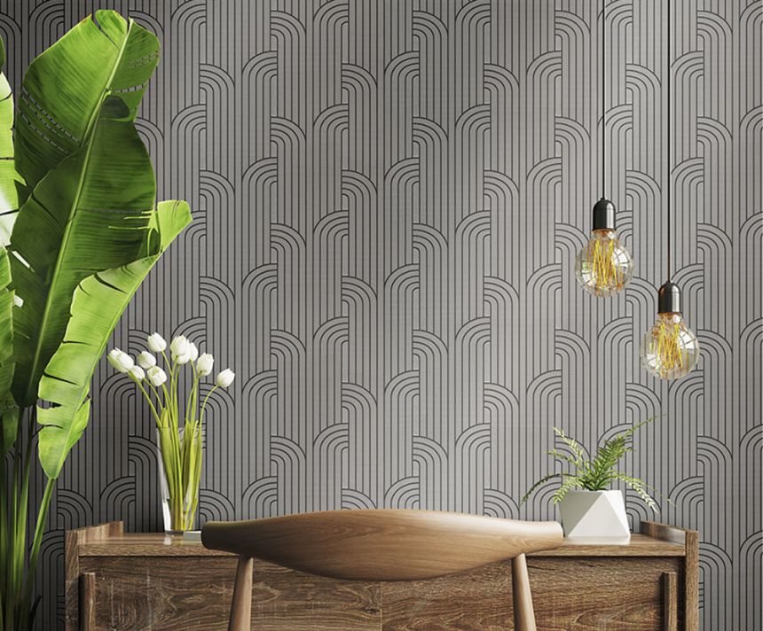 Luxus szürke geometrikus vlies tapéta Z76005, Vision, Zambaiti Parati