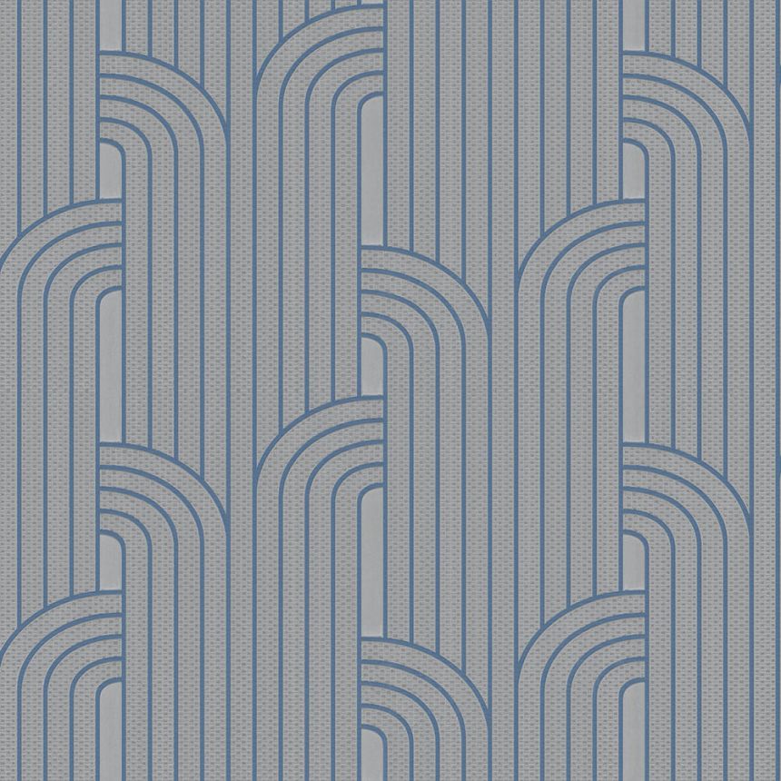 Ezüst geometrikus vlies tapéta Z76048, Vision, Zambaiti Parati