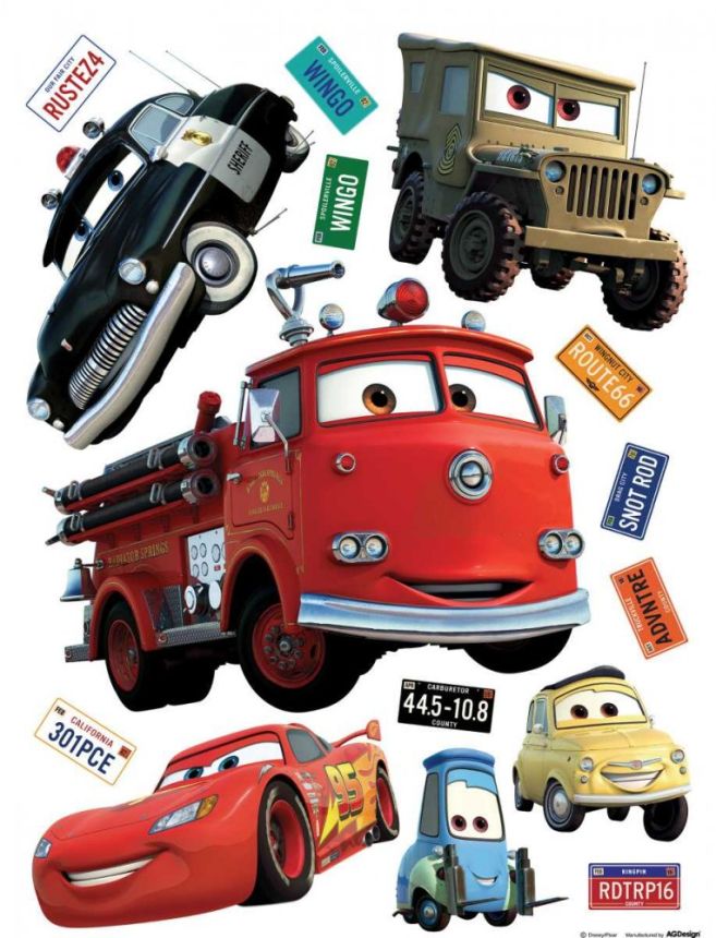 Gyerek öntapadó matrica DK 1794, Disney Cars, AG Design