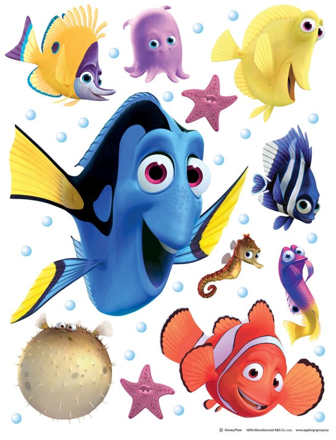 Gyerek öntapadó matrica DK 1705, Disney Nemo, AG Design