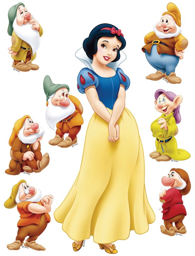 Gyerek öntapadó matrica DK 869, Disney, Hófehér, AG Design