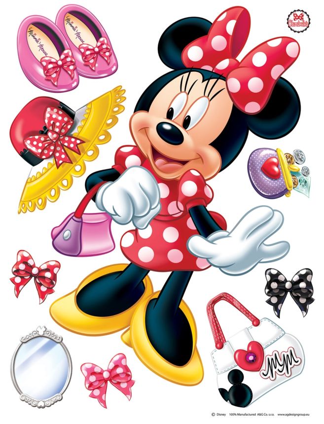 Gyerek öntapadó matrica DK 1703, Disney Minnie, AG Design